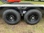 18' EHZ BP Equipment Trailer 2 - 7k Axles Slide in Ramps Drive Over Fenders 2746