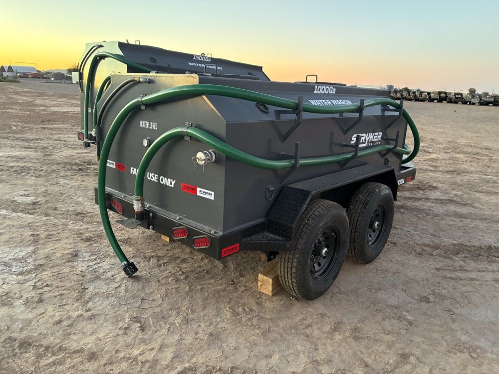 1000 Gallon Water Tank Trailer with Pump and Hose - Water Tank Trailer - Stryker Dealership Group