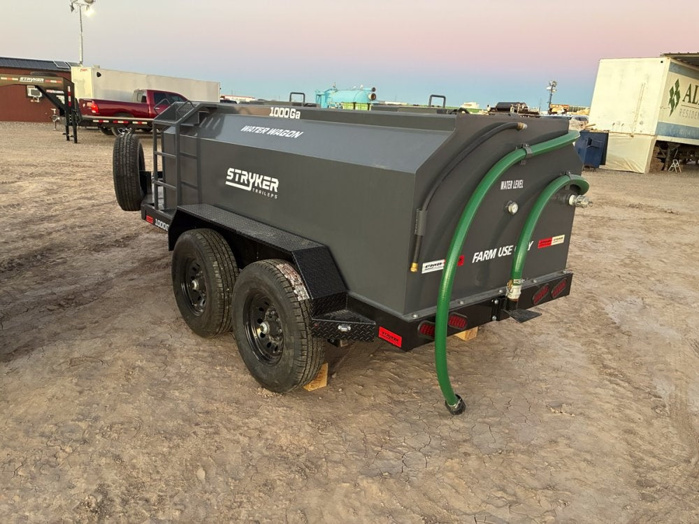 1000 Gallon Water Tank Trailer with Pump and Hose - Water Tank Trailer - Stryker Dealership Group