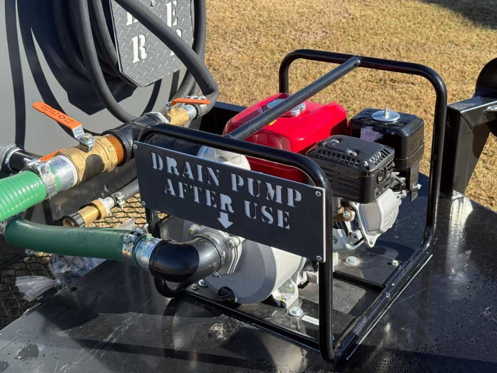 1000 Gallon Water Tank Trailer with Pump and Hose - Water Tank Trailer - Stryker Dealership Group