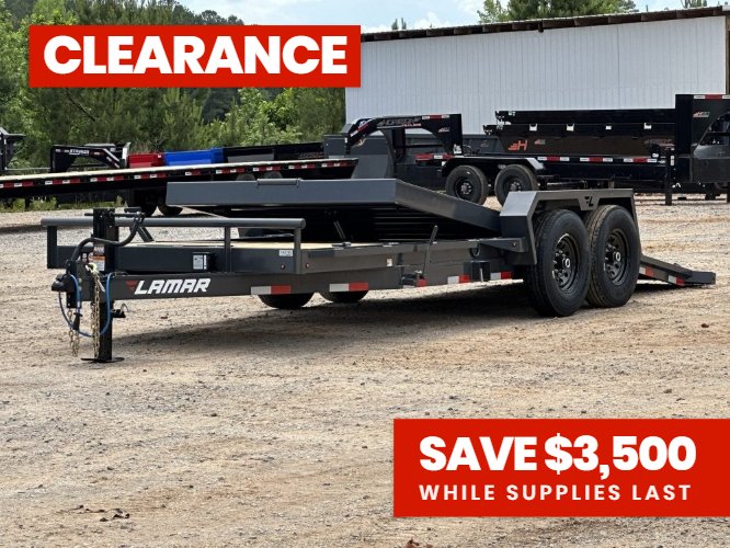 20' Tilt Trailer Lamar (2) 7K Axles 14K GVWR 10K Payload 142182