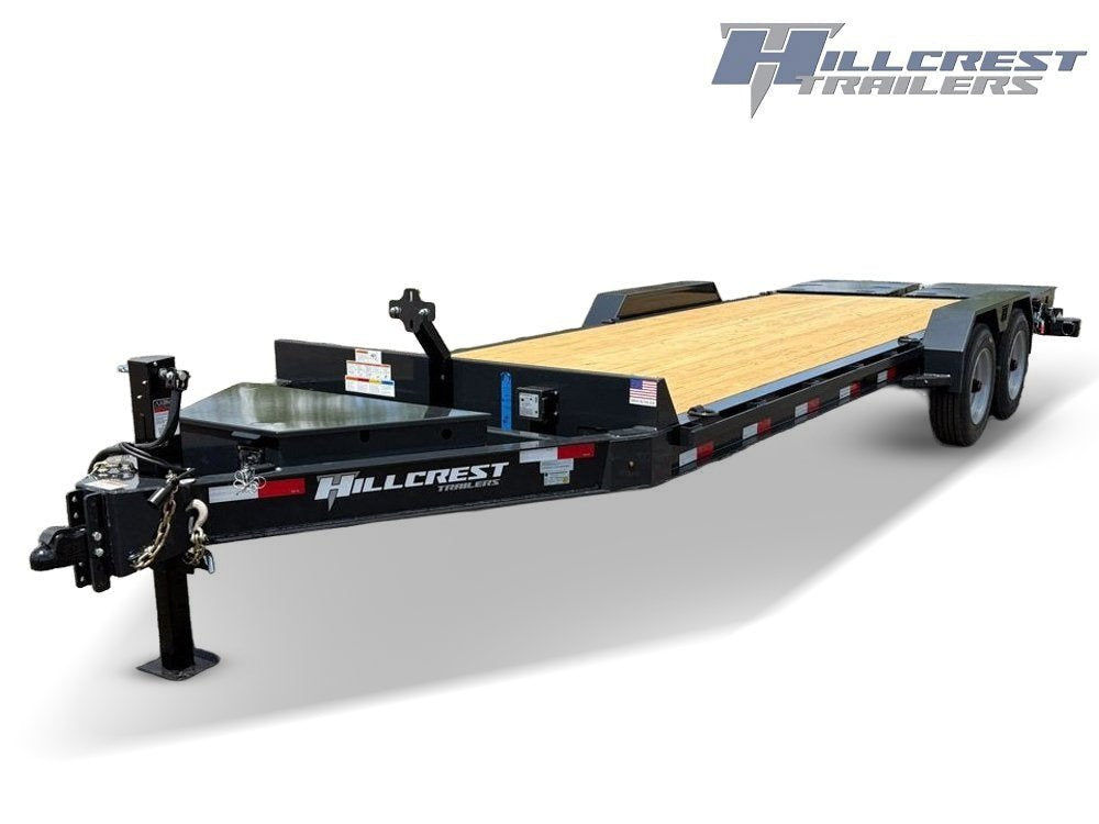 24' I-Beam Equipment Trailer Mega Ramps BP - 8k Axles - 17.6k 2007