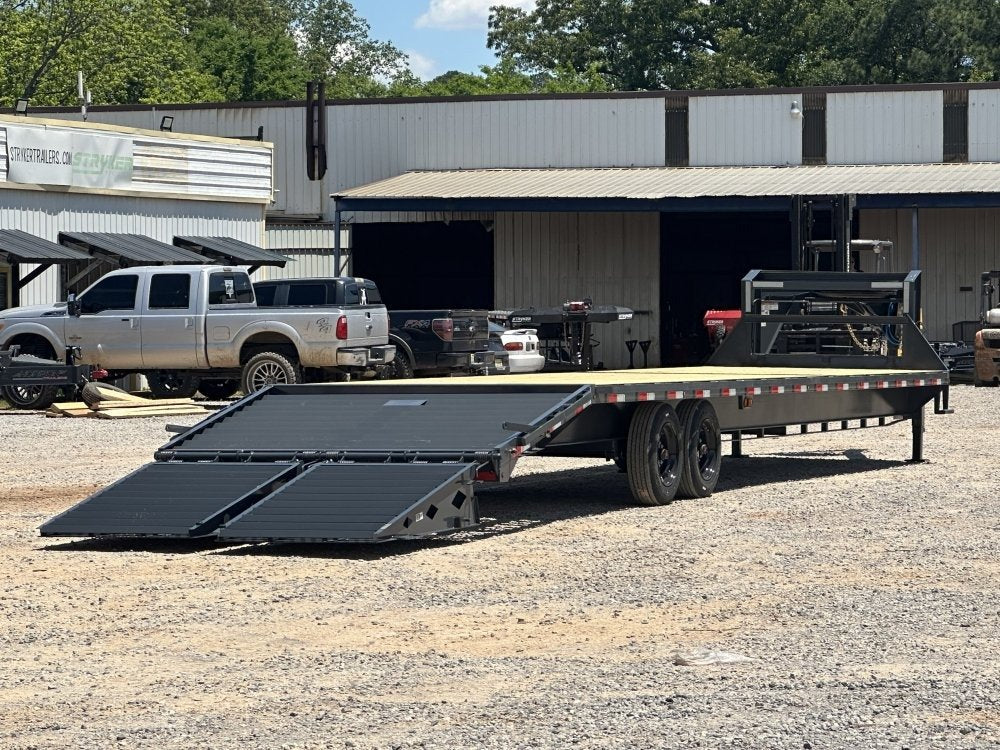 36' FS Gooseneck Mega Ramps 8k Axles 16 Ply Tires 143203