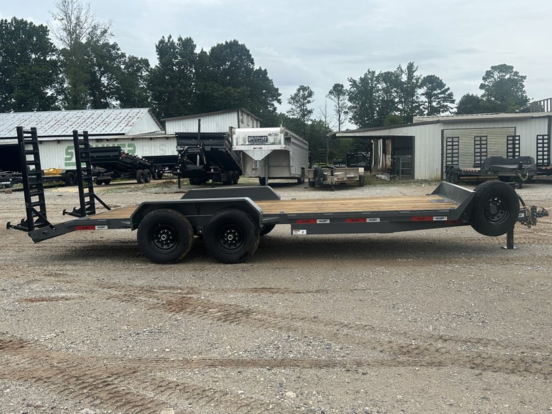 20' ERH Equipment Trailer (2) 7K Axles, Stand Up Ramps 10505