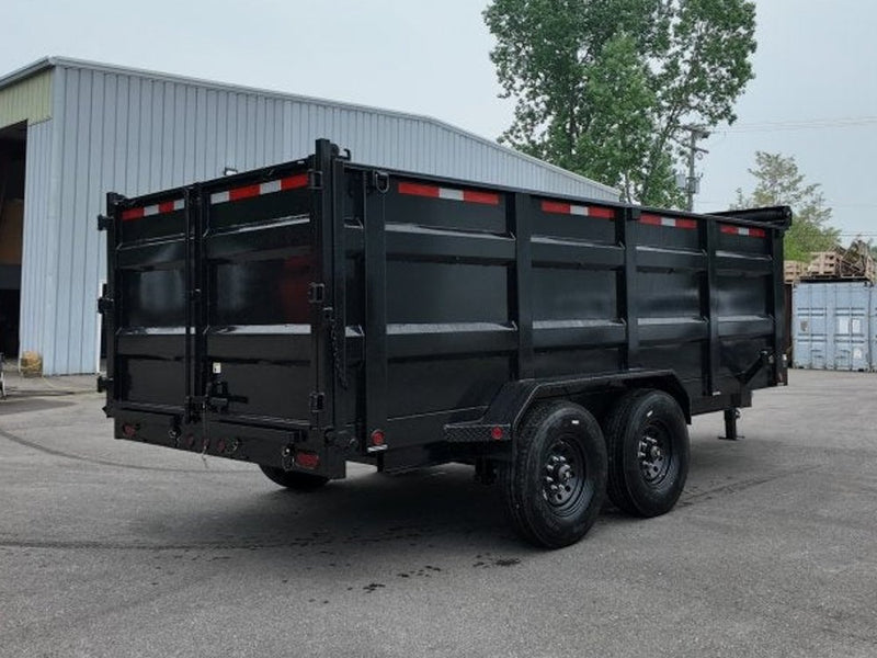 16' East Texas Bumper Pull Dump Trailer 48" Side Walls - (2) 8k Axles 047576