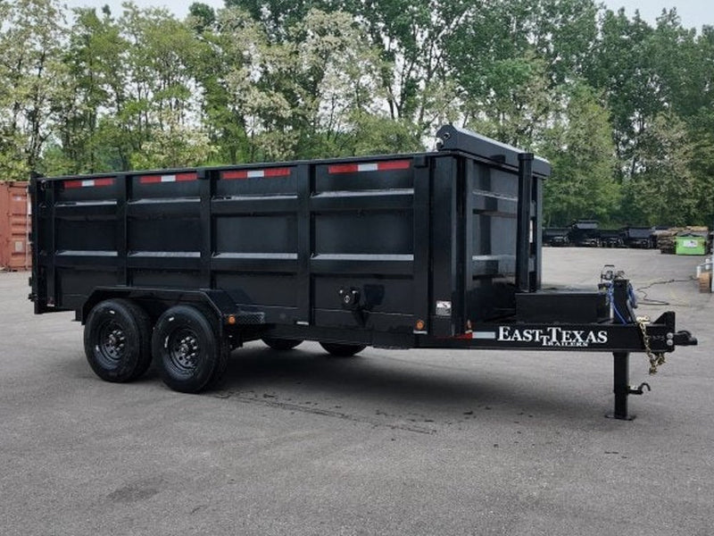 16' East Texas Bumper Pull Dump Trailer 48" Side Walls - (2) 8k Axles 047576