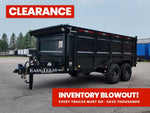83"x16' Bumper Pull Dump Trailer 48" Sides - 16k GVWR 047576