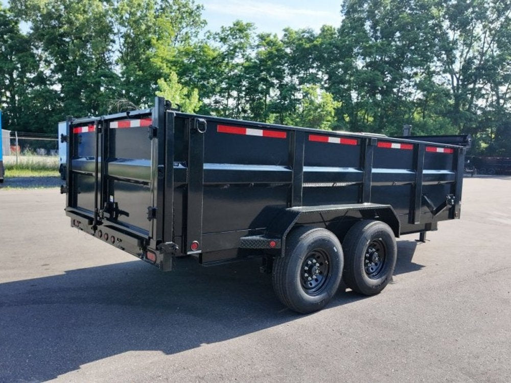 83"x16' Bumper Pull Dump Trailer 36" Sides - 16k GVWR - Telescopic Lift 047577