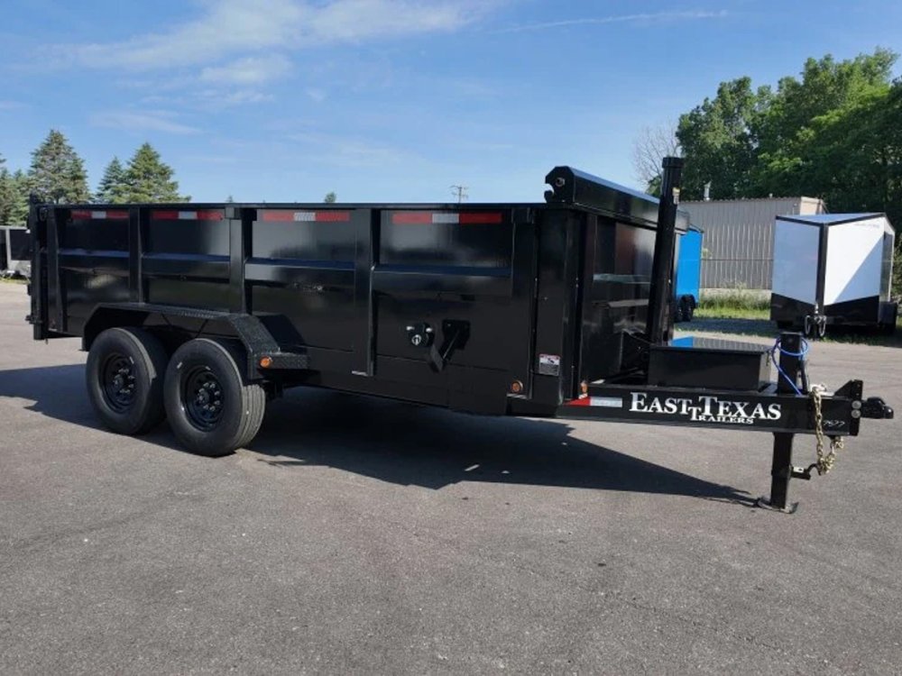 83"x16' Bumper Pull Dump Trailer 36" Sides - 16k GVWR - Telescopic Lift 047577