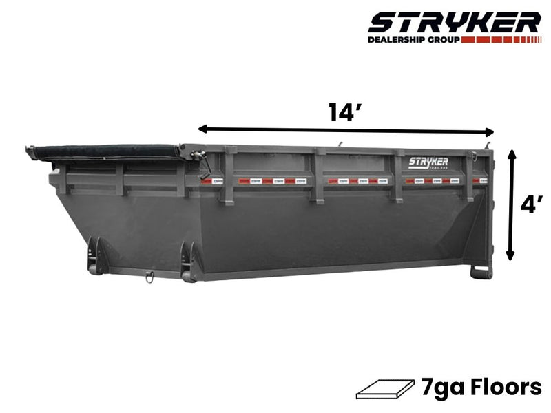 14' Stryker Roll Off Bin - 4' Side Walls 2-1292