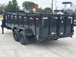 16' Dump Trailer GN 40" Side Walls - Telescopic Lift - 7k Axles 214