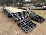 24' HEH Bumper Pull Equipment Trailer (2) 10K Axles, 3' Dove W/ Mountain Ramps 11823