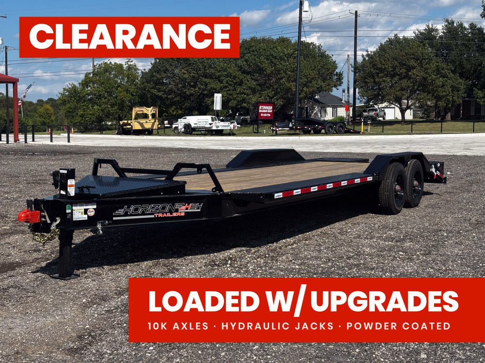 24' HEH Bumper Pull Equipment Trailer (2) 10K Axles, 3' Dove W/ Mountain Ramps 11823