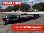 24' HEH Bumper Pull Equipment Trailer (2) 10K Axles, 3' Dove W/ Mountain Ramps 11823