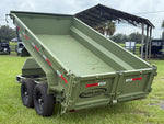 12' x 6' Dump Trailer DRM 24" Side Walls (2) 7K Axles Scissor Lift 10093