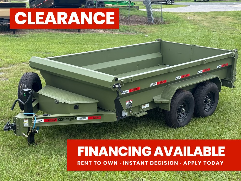 12' x 6' Dump Trailer DRM 24" Side Walls (2) 7K Axles Scissor Lift 10093