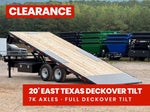 22' Bumper Pull Tilt Deckover Trailer - 7k Axles 48086