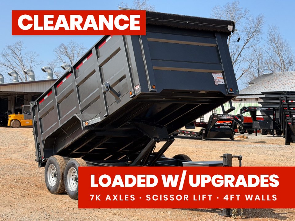 83"x14' Bumper Pull Dump Trailer 48" Sides - 14k GVWR 48611