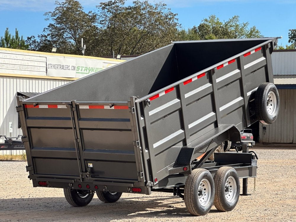 83"x16' Bumper Pull Dump Trailer 48" Sides - 14k GVWR 48613