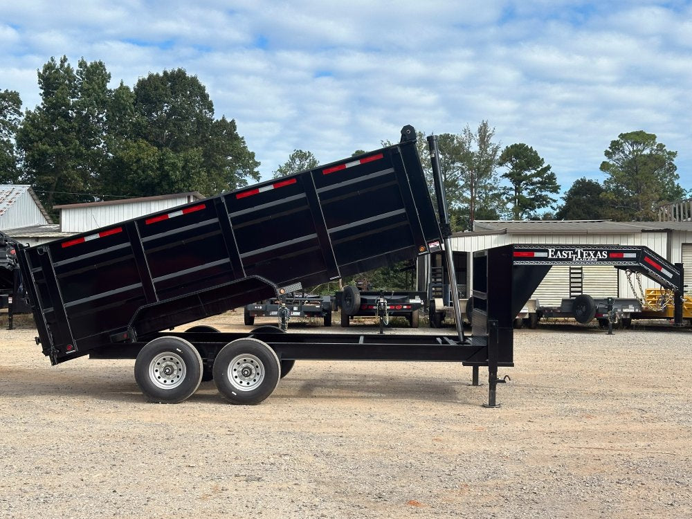 83"x16' Gooseneck Dump Trailer 48" Sides - 16k GVWR - Telescopic Lift 48615