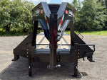 40' Hotshot Elite Gooseneck SD 10k Axles - Derated 12k GVWR - 18ply Tires & Spare & 10' Aluminum Ram 3366