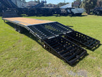 35' DKO Gooseneck Deckover 30' + 5' Mega Ramps (2) 7K Axles 11422