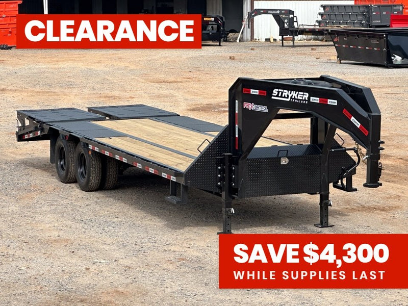 25' Stryker Gooseneck (2) 10K Axles Mega Ramps Dual Wheels 003475