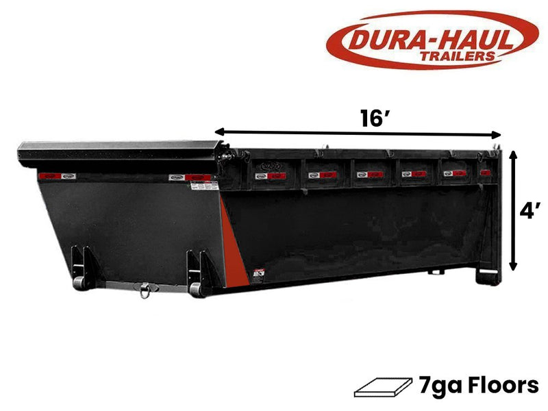 16' Roll Off Bin - 4' Side Wall - 7 Gauge Floor 0112-1