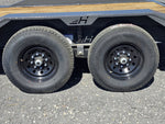 EHZ 20' x 83" BP EQUIPMENT TRAILER (2) 7K Axles, Mega Ramps, 14 Ply Tires 13435