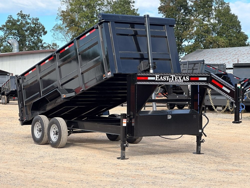 83"x16' Gooseneck Dump Trailer 48" Sides - 16k GVWR - Telescopic Lift 48615