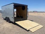 8.5 x 16 Journey SE Flat Top Sloped V Nose Car Hauler (2) 3500 lbs Axles 135048