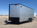 8.5 x 16 Journey SE Flat Top Sloped V Nose Car Hauler (2) 3500 lbs Axles 135048