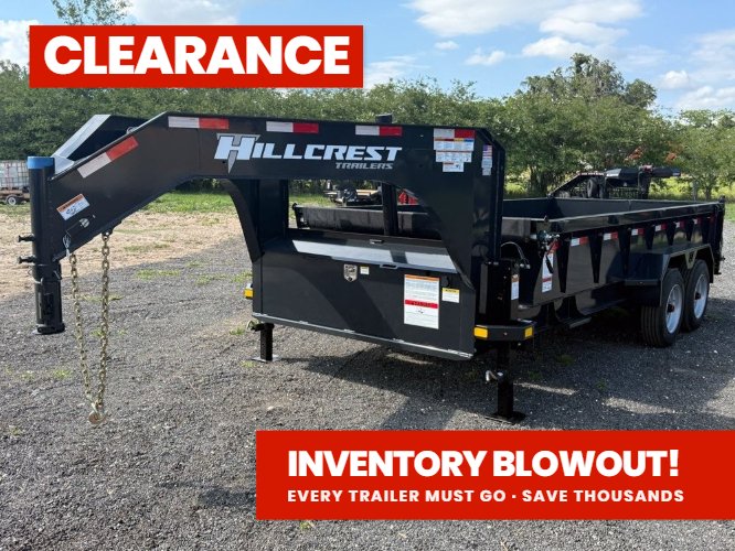 16' Dump Trailer GN 24" Side Walls - Telescopic Lift - 8k Axles 900