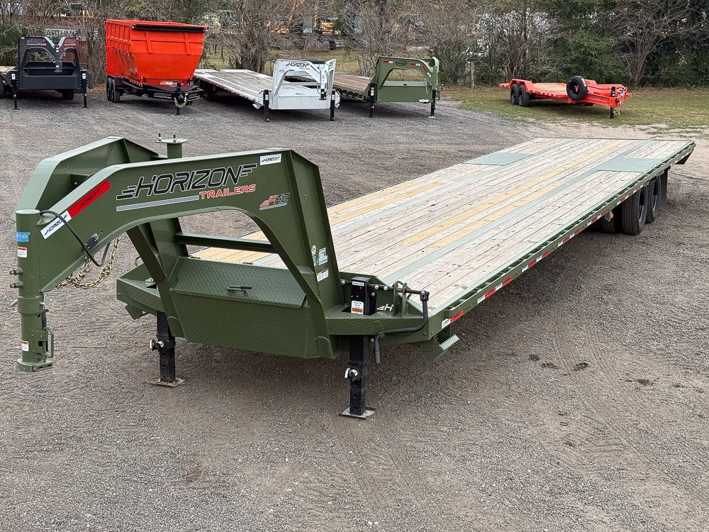 40' FHZ Gooseneck Deckover (2) 10K Axles Straight Deck 4039