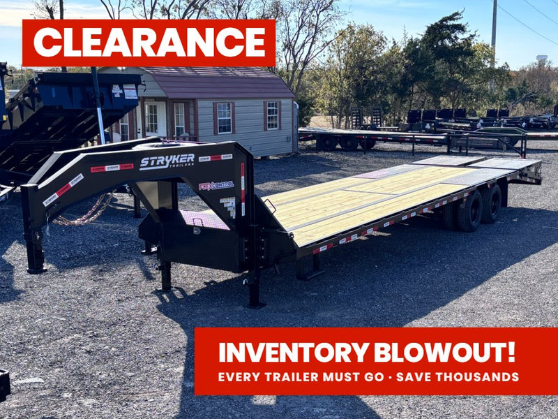 32' Stryker Gooseneck (2) 12K Axles Mega Ramps Dual Wheels 003507