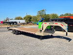 30' DKO Gooseneck Deckover 25' + 5' Mega Ramps (2) 10K Axles 10431