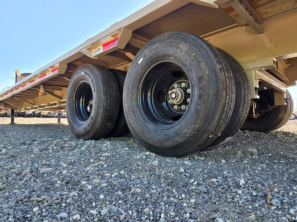 30' DKO Gooseneck Deckover 25' + 5' Mega Ramps (2) 10K Axles 10431