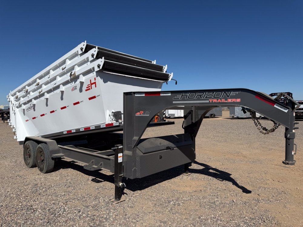 Horizon 16' RDZ GN Roll off Bundle (2) 8k Axles + 3 Bins w/ 4' Walls 13902
