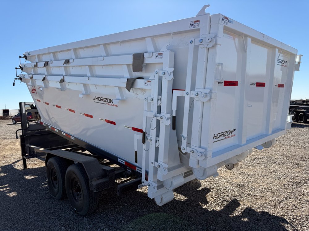 Horizon 16' RDZ GN Roll off Bundle (2) 8k Axles + 3 Bins w/ 4' Walls 13902