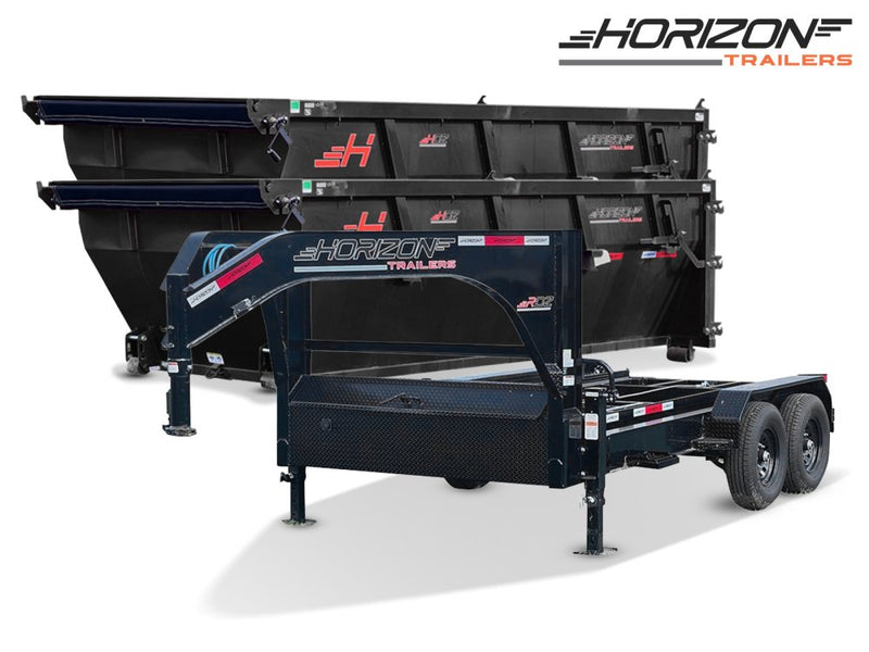 Horizon 14' RDZ GN Roll off Bundle (2) 7k Axles + 2 Bins w/ 4' Walls 4835