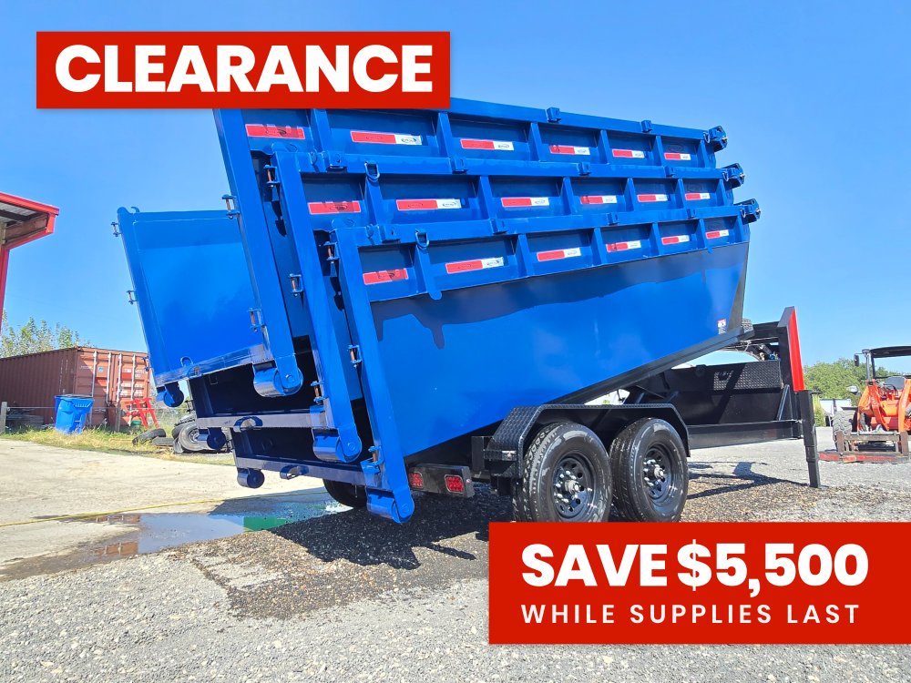 Dura Haul 16' GN Roll off Bundle (2) 8k Axles + 3 Bins w/ 4' Walls 01093A