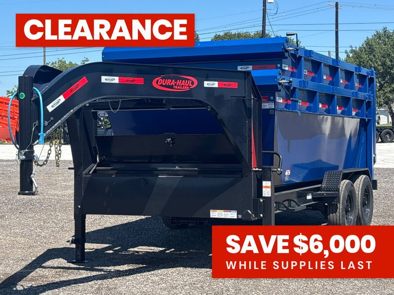 Dura Haul 16' GN Roll off Bundle (2) 8k Axles + 2 Bins w/ 4' Walls 10974