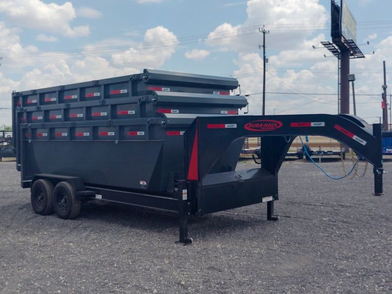 Dura Haul 16' GN Roll off Bundle (2) 8k Axles + 3 Bins w/ 4' Walls 10973