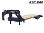 40' Stryker Gooseneck Dual Wheel Deckover Trailer Mega Ramps - (2) 12K Axles 003506