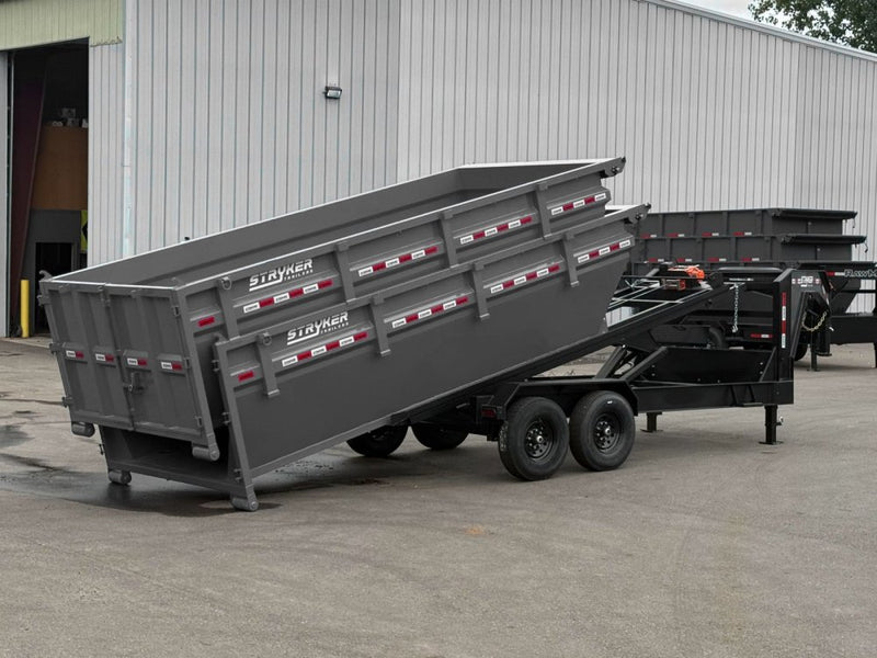 Stryker 16' GN Roll off Bundle (2) 7k Axles + 2 Bins w/ 4' Walls 2885