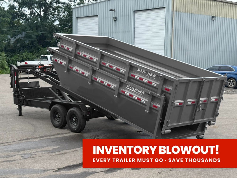 Stryker 16' GN Roll off Bundle (2) 7k Axles + 2 Bins w/ 4' Walls 2885