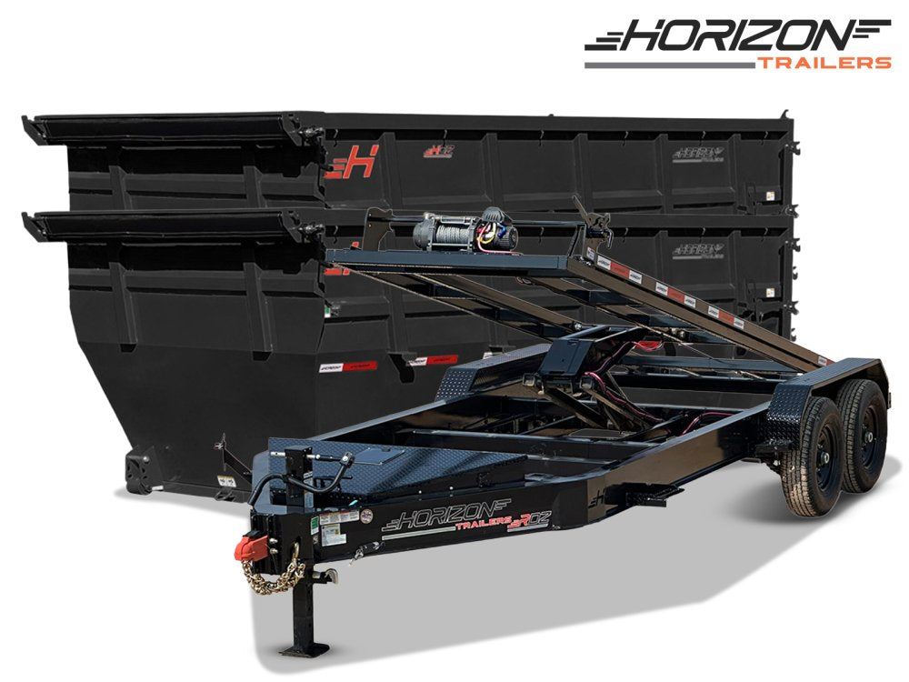 Horizon 16' RDZ BP Roll off Bundle (2) 7k Axles + 2 Bins w/ 6' Walls 9199-D