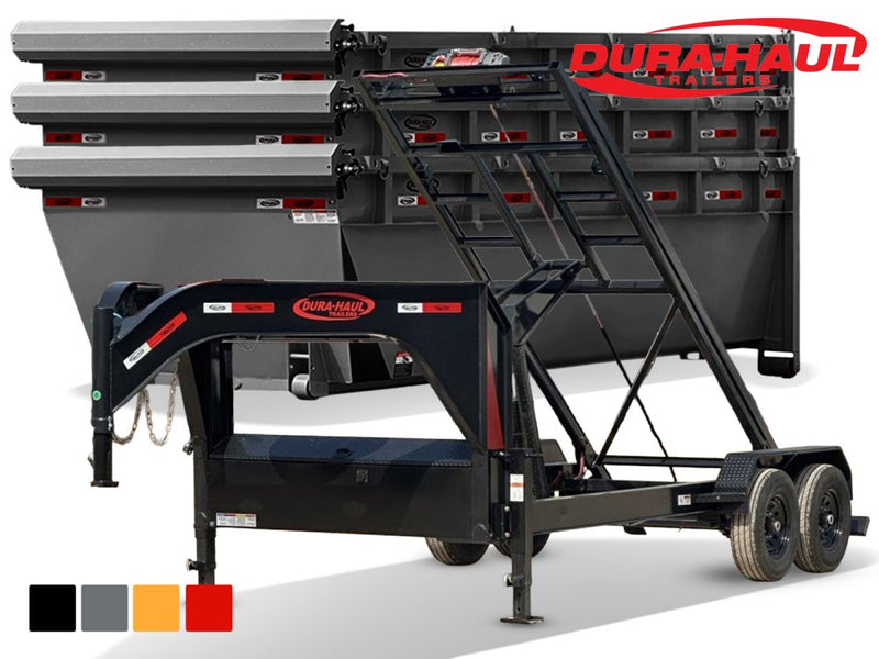 Dura Haul 16' GN Roll off Bundle (2) 7k Axles + 3 Bins w/ 4' Walls 0963-D