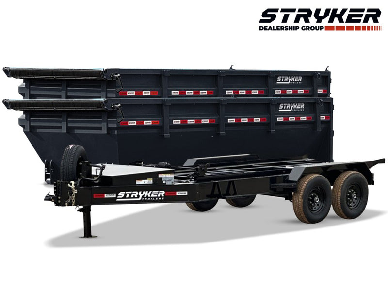 Stryker 16' BP Roll off Bundle (2) 7k Axles + 2 Bins w/ 4' Walls 2503-A