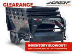 Horizon 14' RDZ GN Roll off Bundle (2) 7k Axles + 3 Bins w/ 4' Walls 3358-B